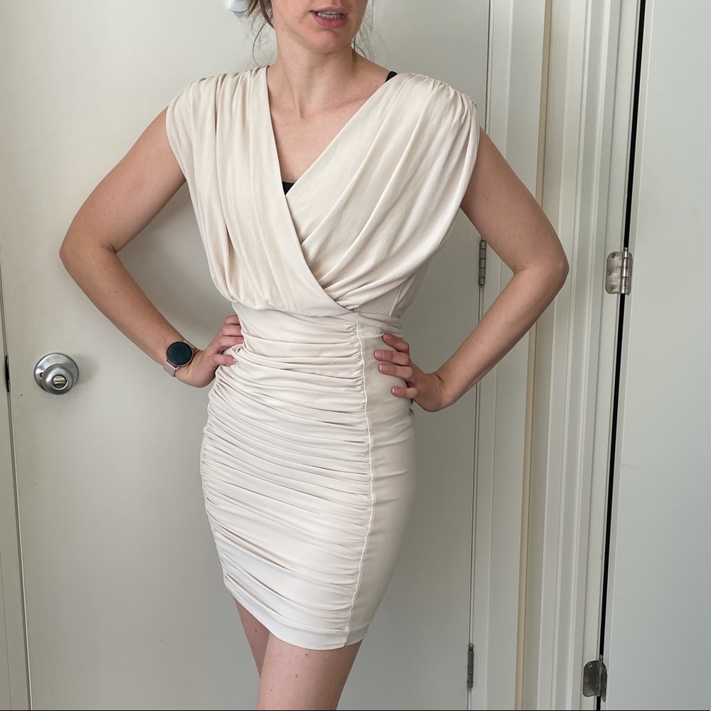 Sexy French connection fitted v-neck dress